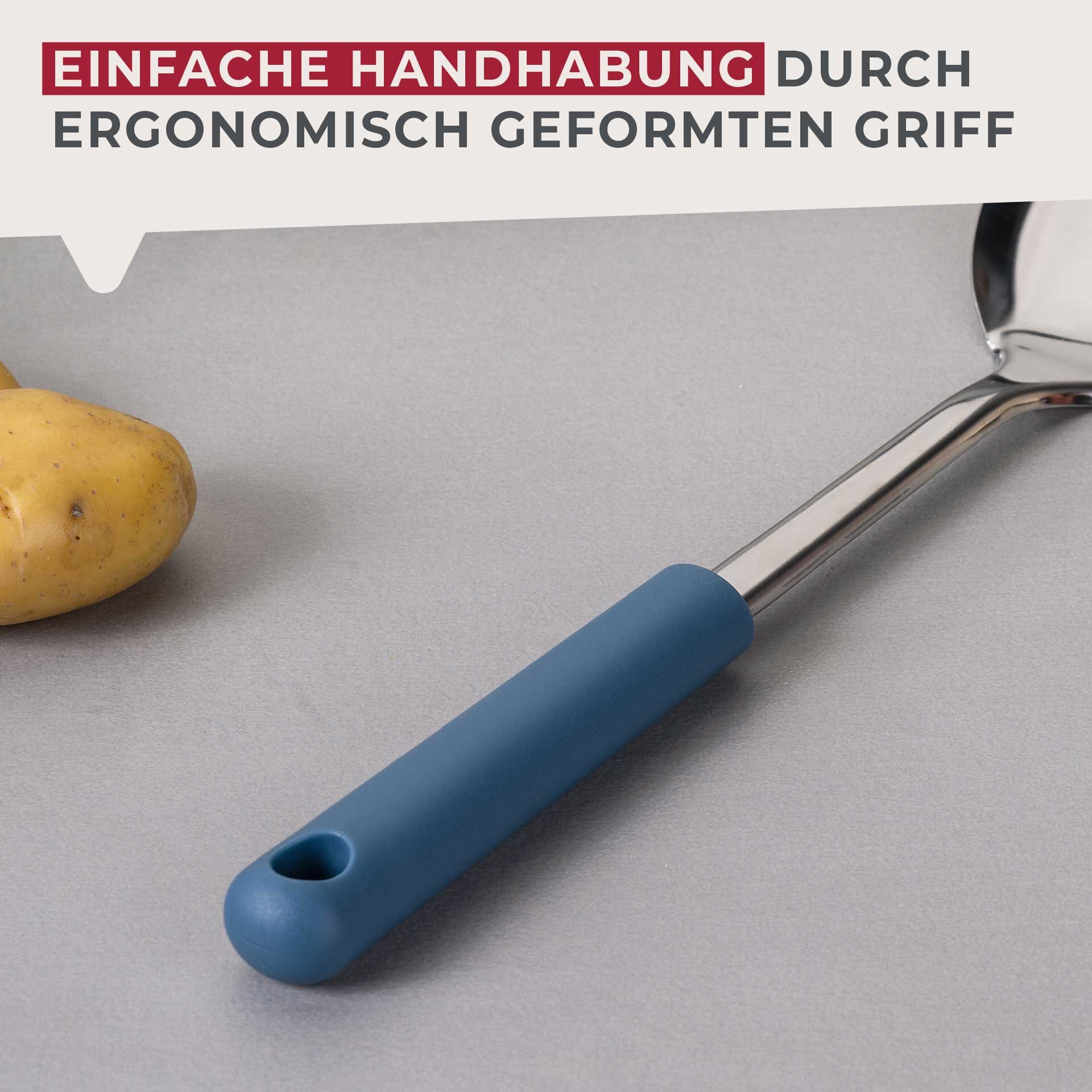 Łyżka serwisowa Essential, niebieska - idealna do serwowania potraw