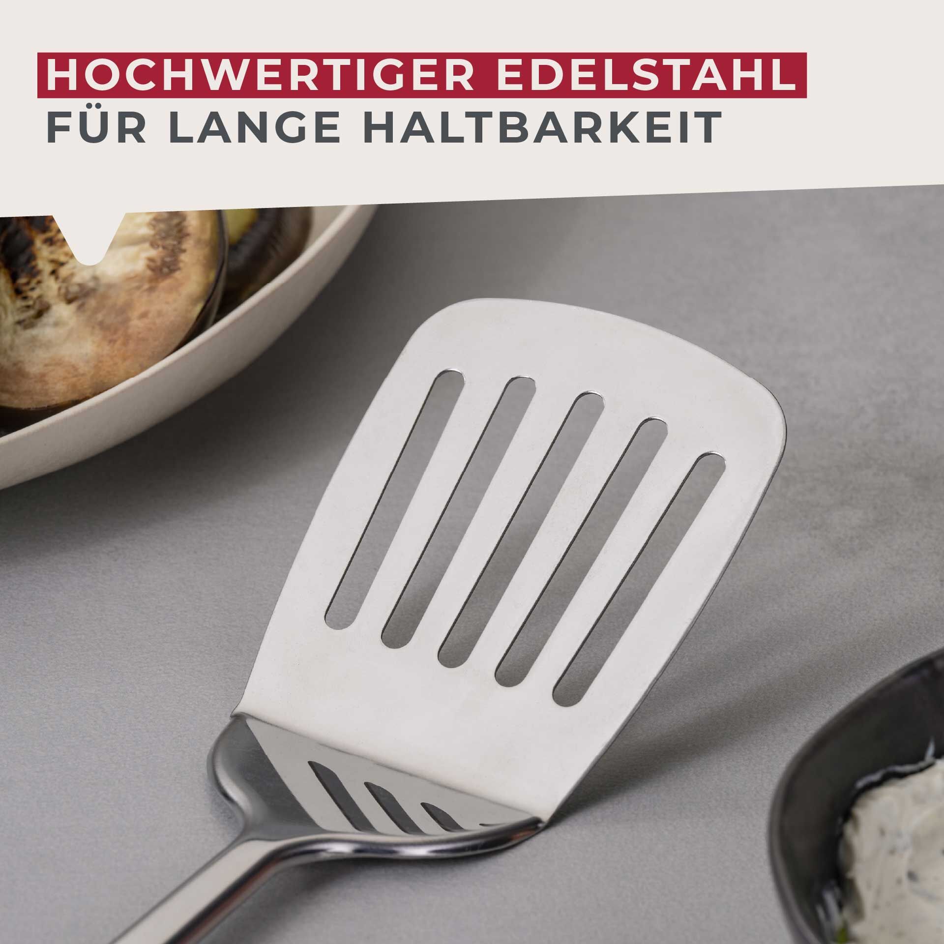 Łopatka do przewracania Essential, niebieska - idealna do serwowania potraw