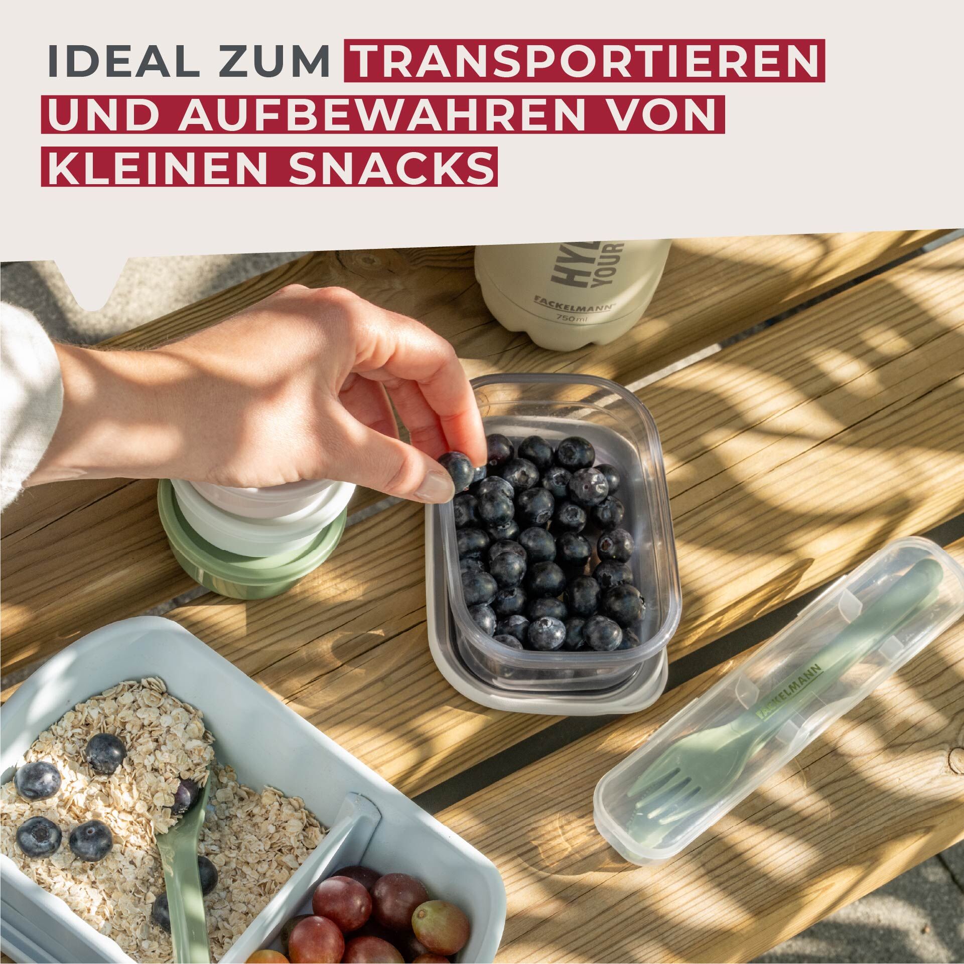 Pojemnik na przekąski Be The Move – styl i funkcjonalność w jednym