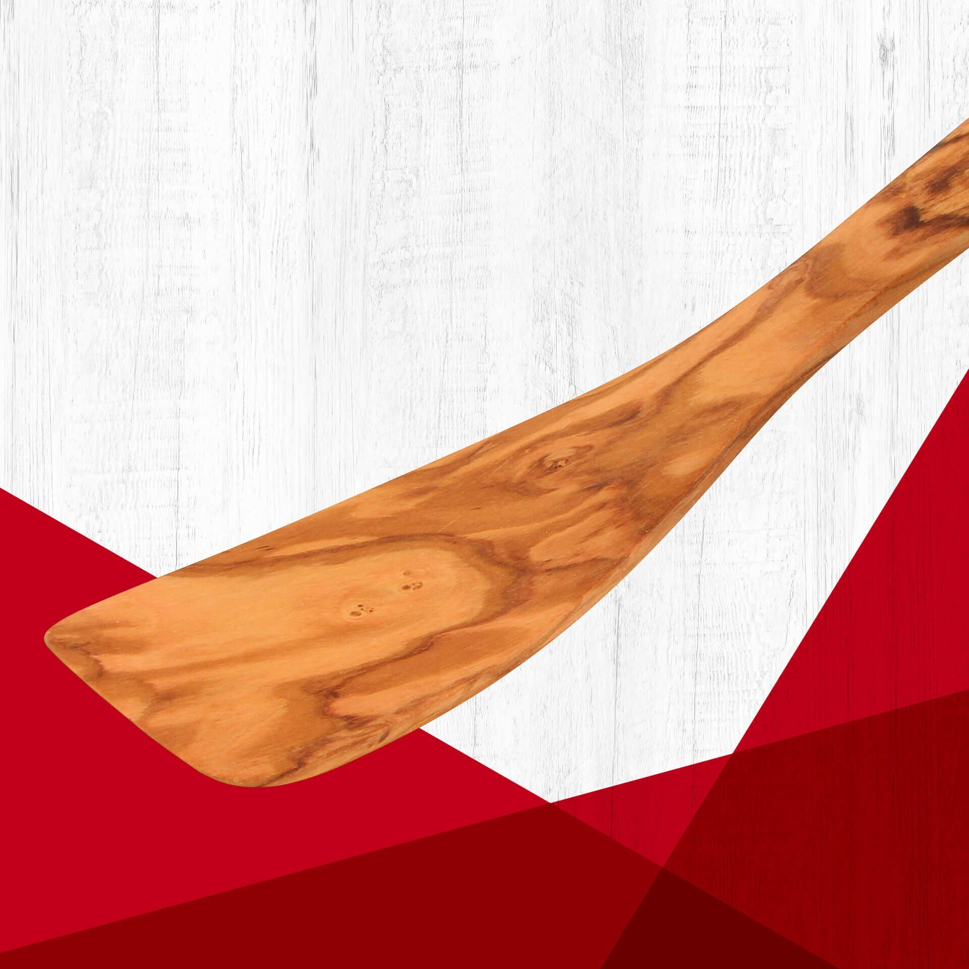 Łopatka z oliwkowego drewna 30 cm – styl i funkcjonalność w Twojej kuchni