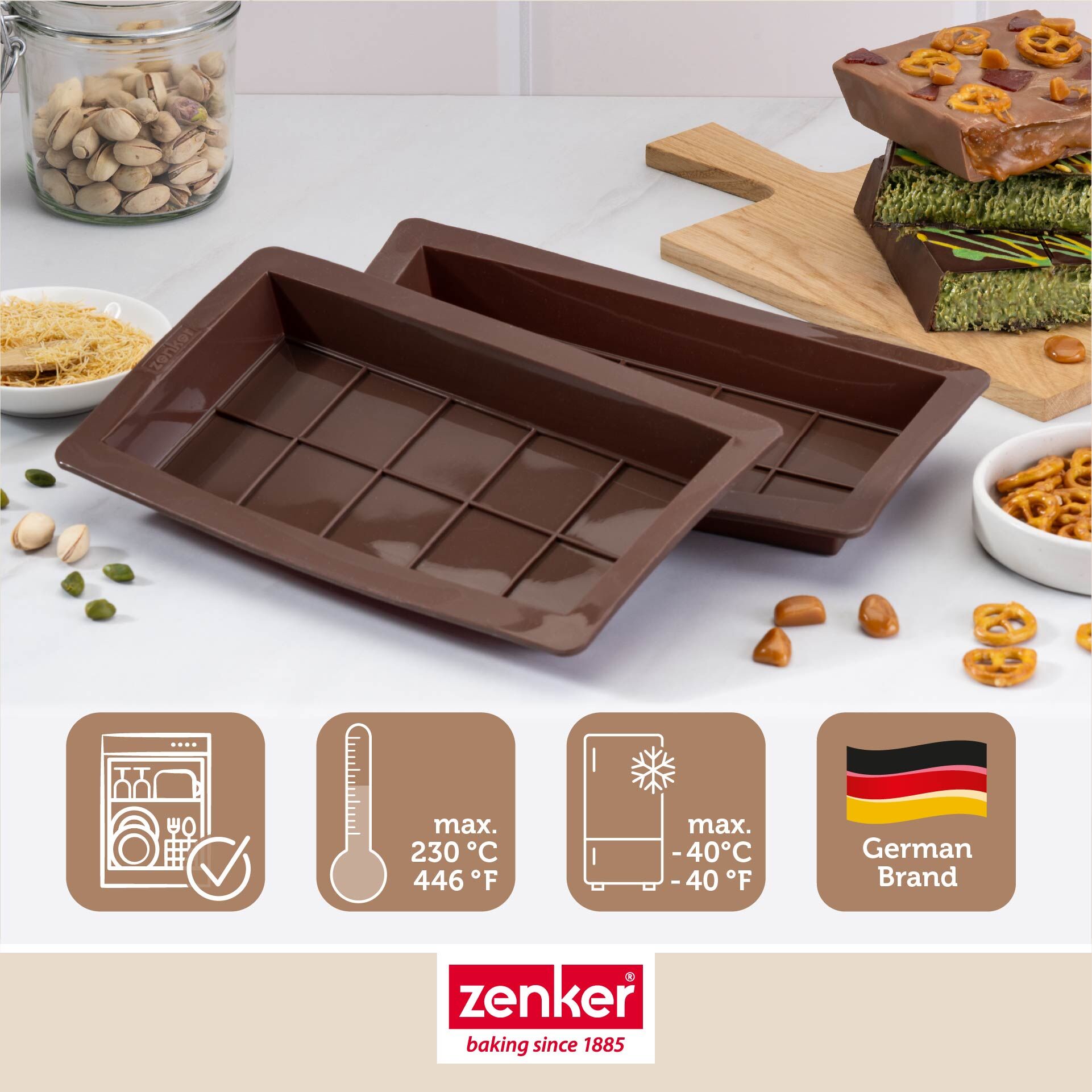 Forma silikonowa do czekolady Dubai - łatwe przygotowanie pysznych słodkości