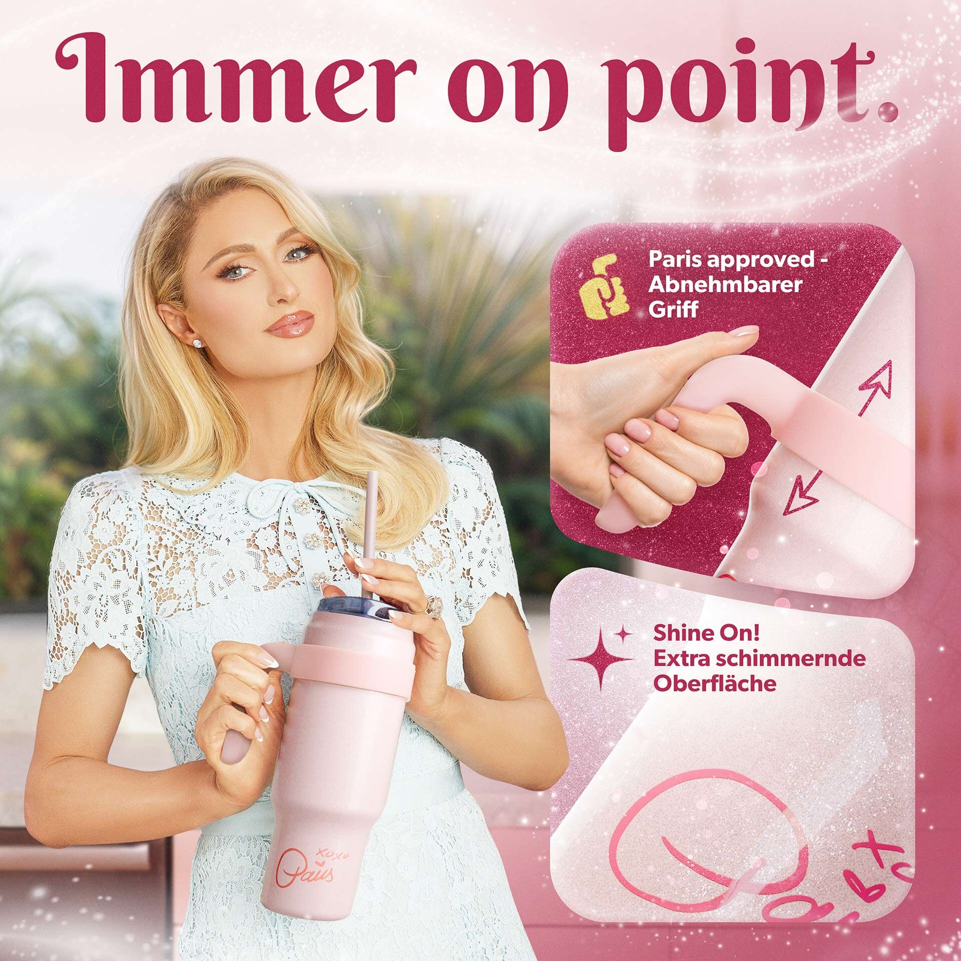 Termosowy kubek na wynos w modnym różu – idealny do każdego napoju