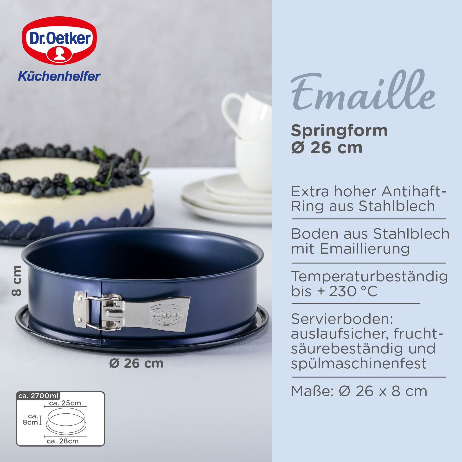 Forma do ciasta z podstawą serwisową – doskonałe wypieki w Twojej kuchni