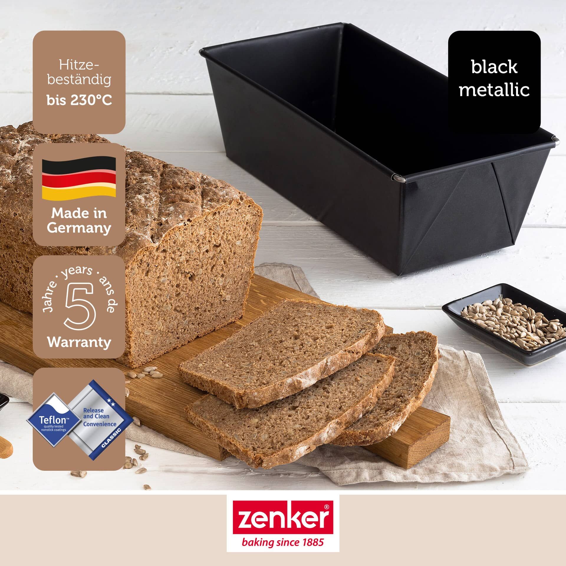 Forma do pieczenia chleba Black Metallic - idealny chleb w Twoim domu