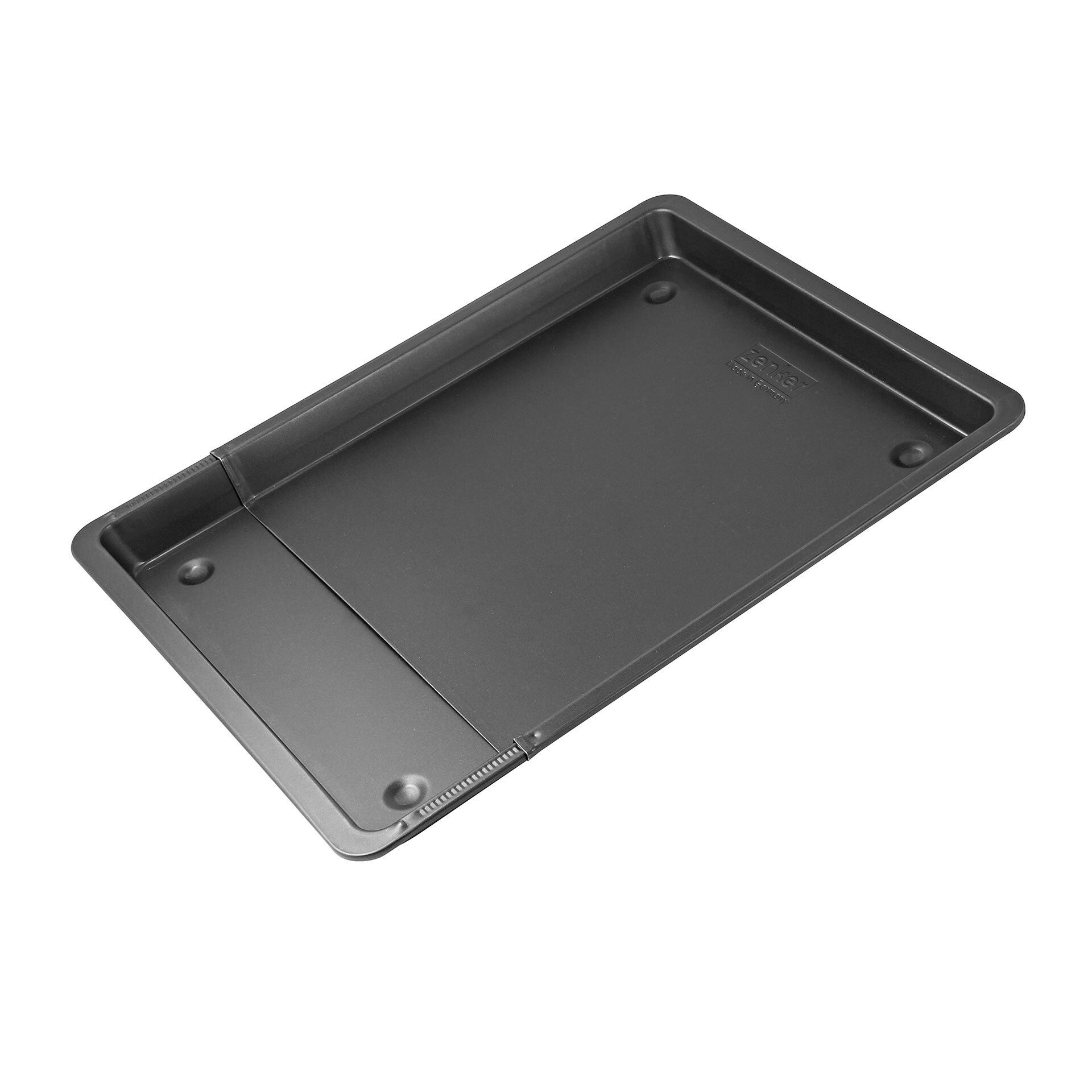 Rozsuwana blaszka do pieczenia z wysokim brzegiem - idealna do pizzy i ciast