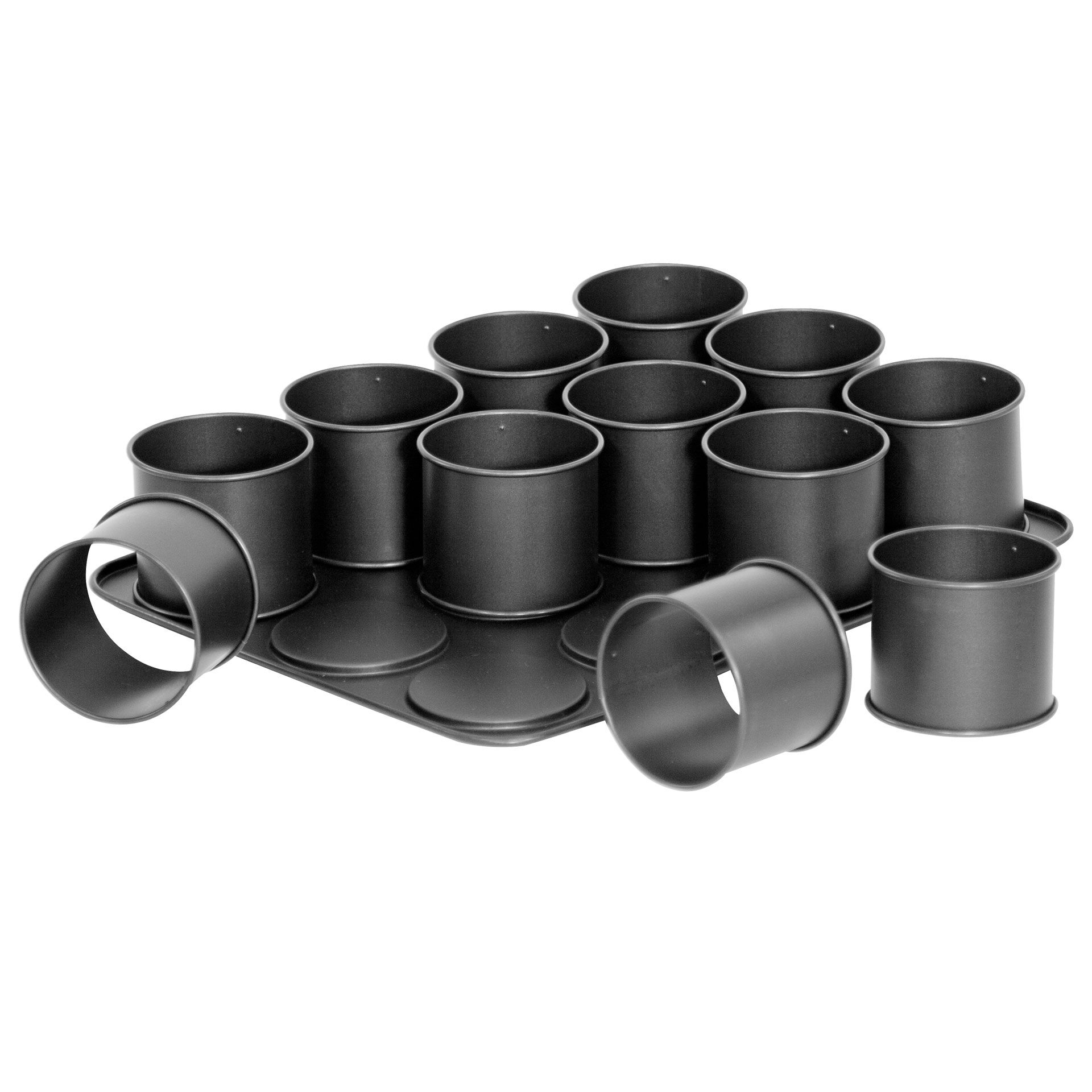 Blacha do mini-torcików „Black Metallic” – idealna do tworzenia wyjątkowych deserów