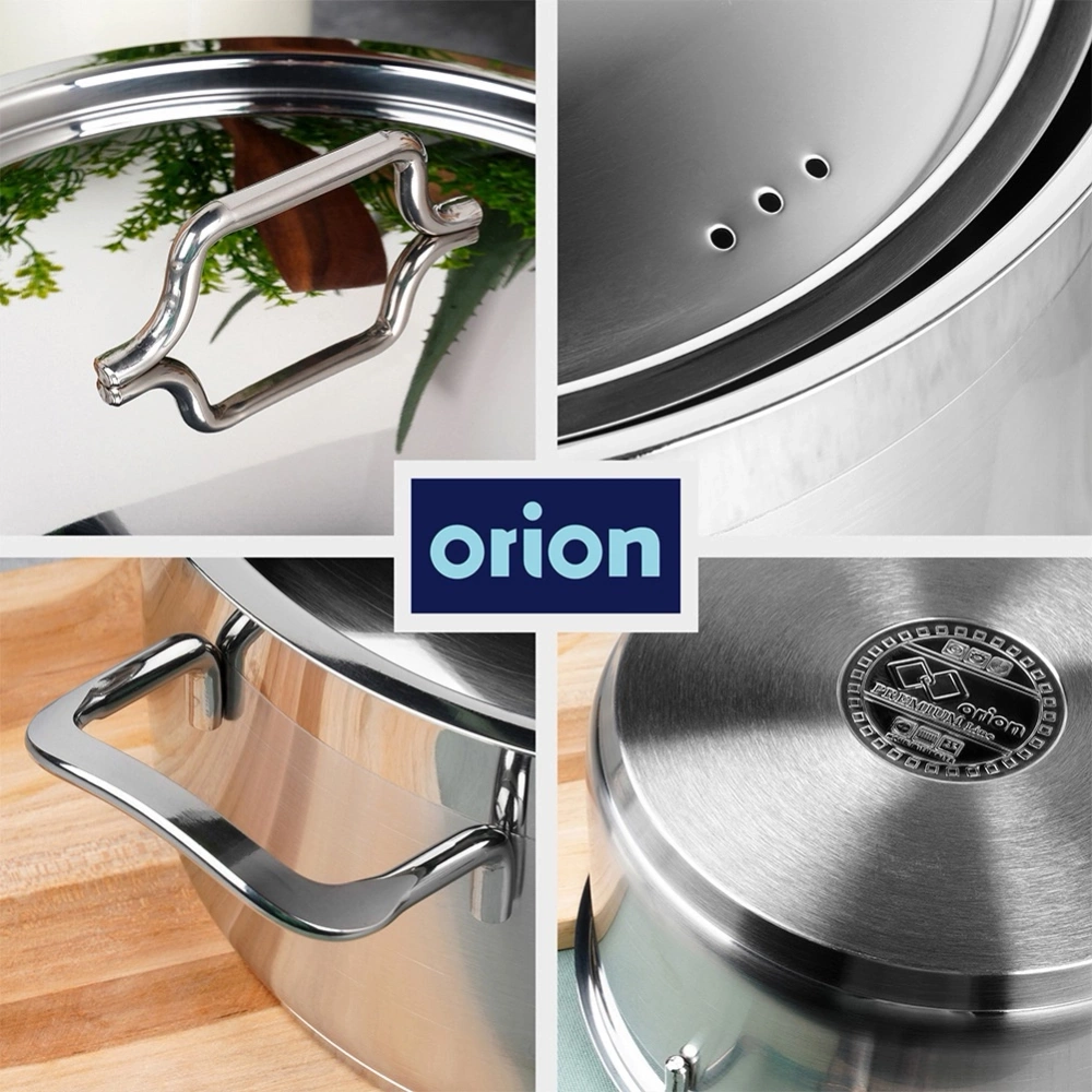 Garnek stalowy z pokrywką ANETT 30 cm, 8,5 l