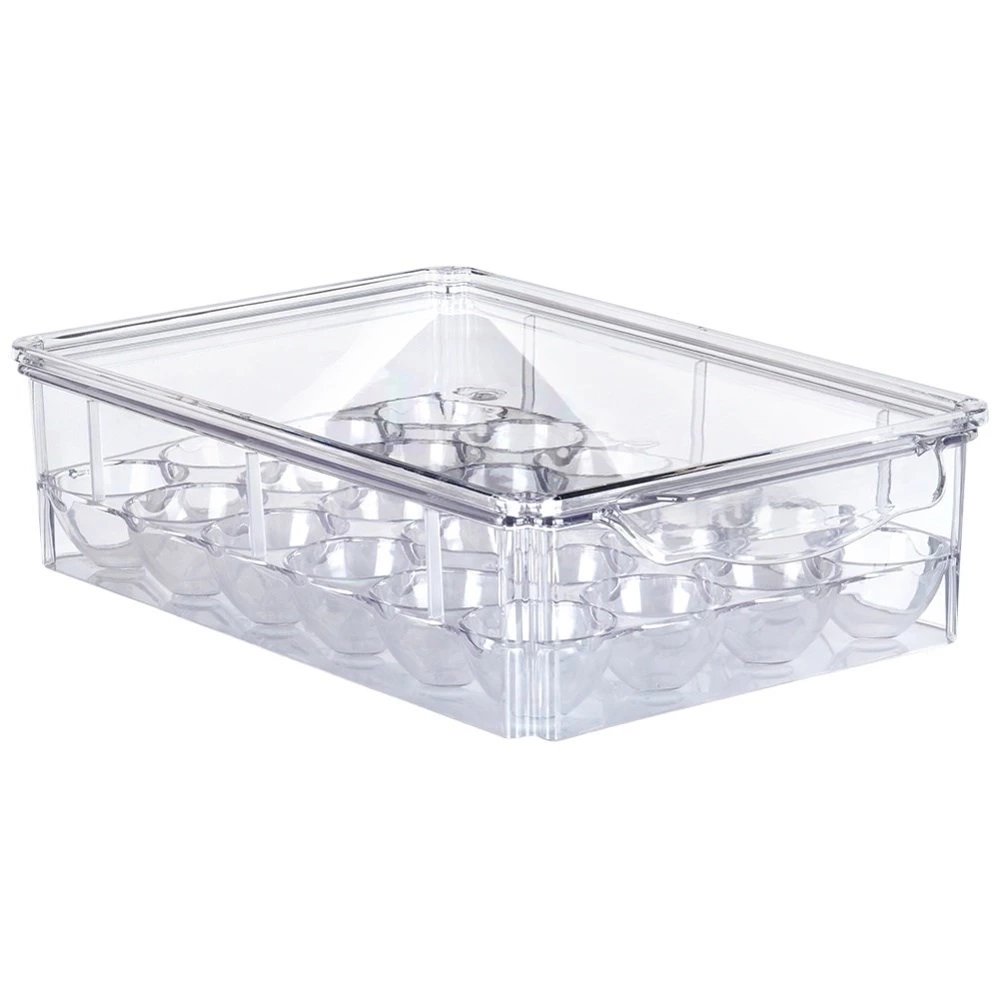 Pojemnik na jajka z pokrywką na 24 jajka