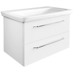 Szafka 80 cm z umywalką ceramiczną biały Milano Fackelmann