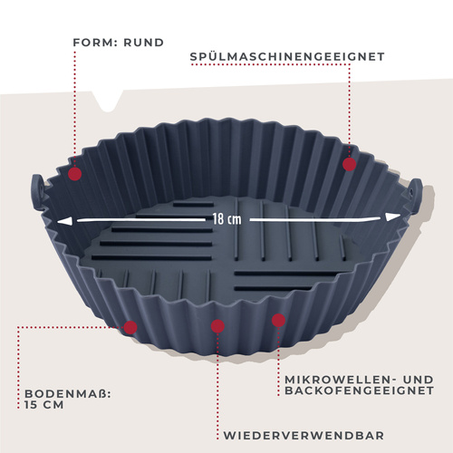 Forma silikonowa do pieczenia, okrągła, Ø18 cm FACKELMANN