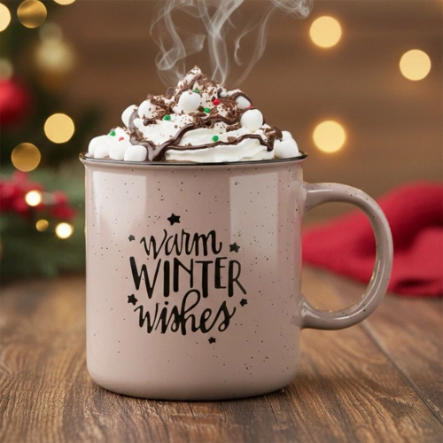 Kubek ceramiczny beżowy XXL 700 ml