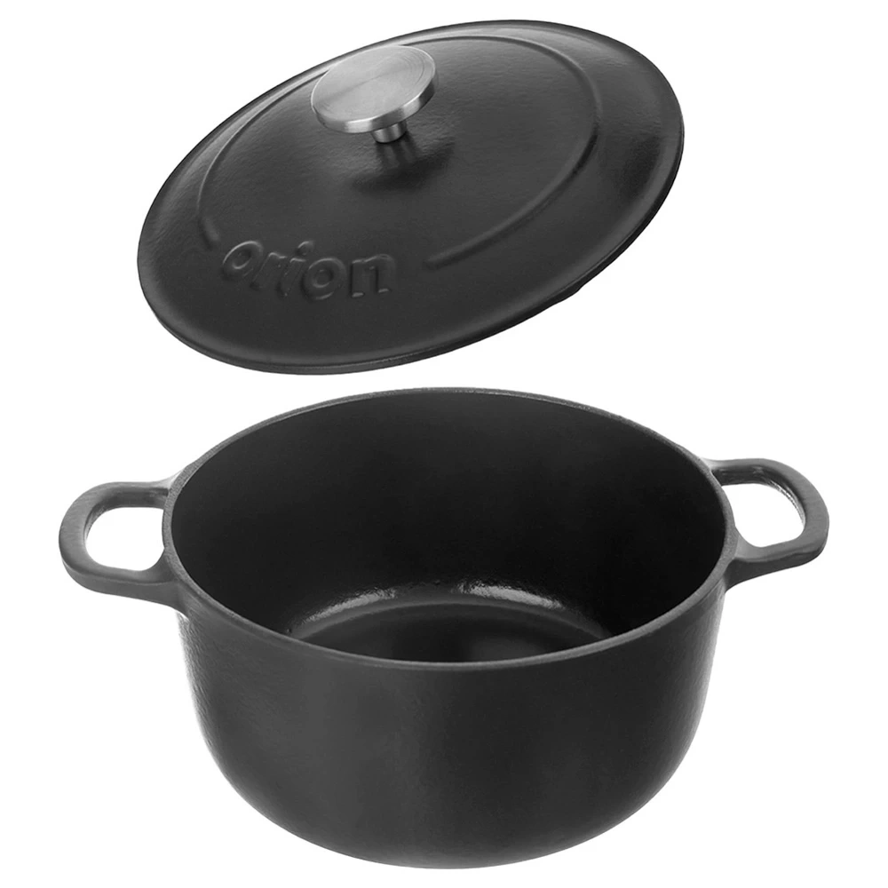 Garnek z pokrywką żeliwny emaliowany LITINA 22 cm, 3,3 l