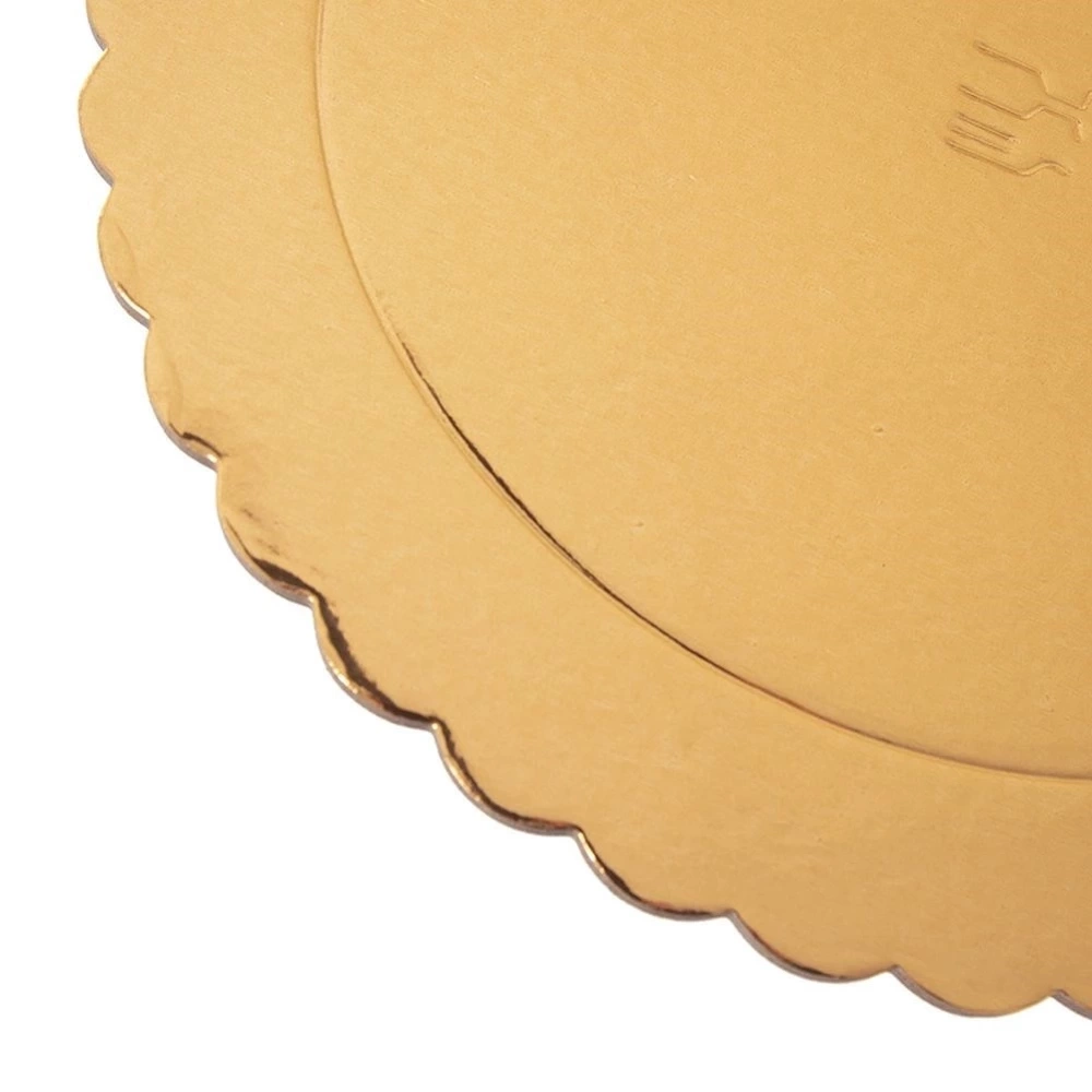 Podkład pod tort, ciasto złoty okrągły 26 cm