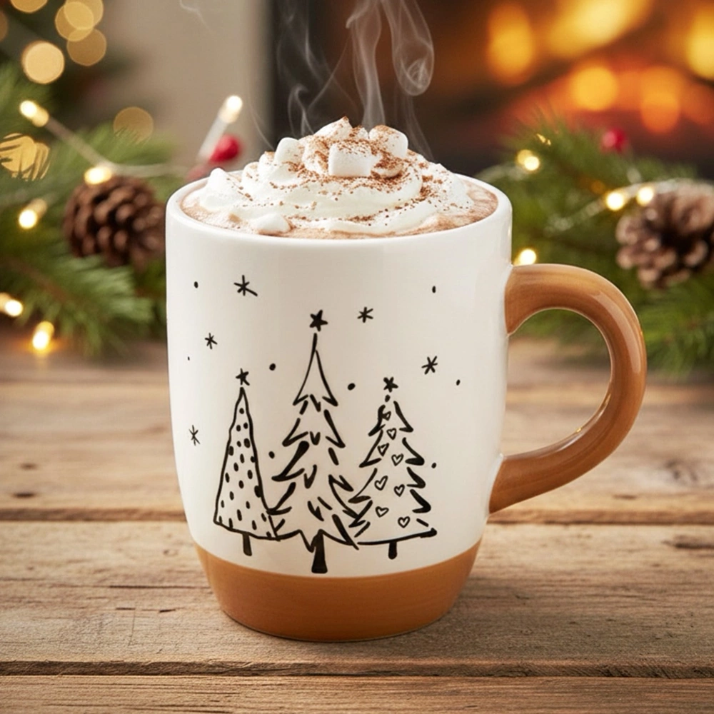 Kubek ceramiczny choinka 330 ml
