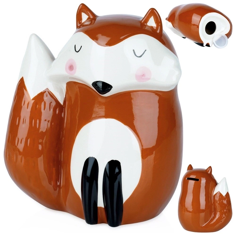 Skarbonka ceramiczna lis