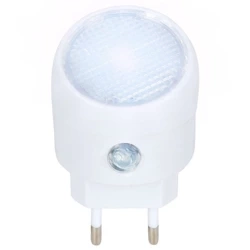 Lampka nocna LED do kontaktu z czujnikiem zmierzchu biała