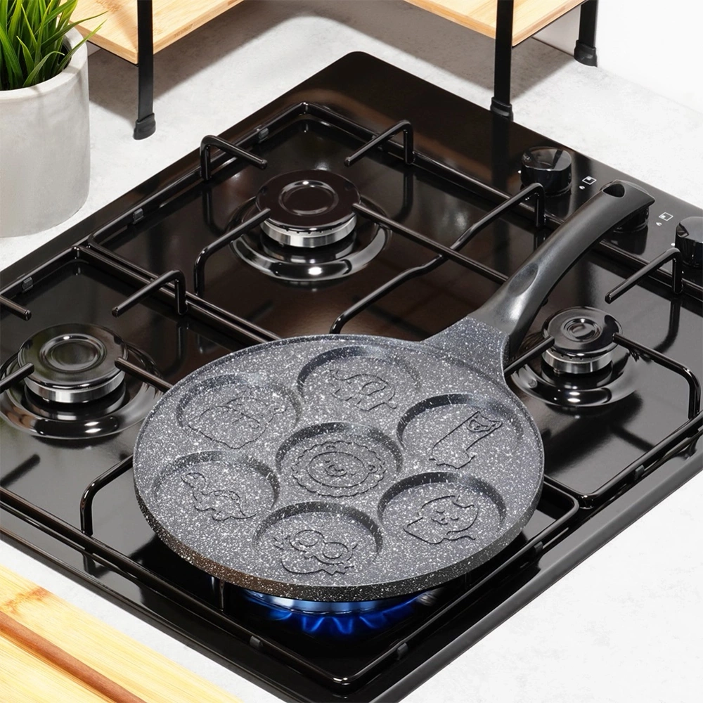 Patelnia do jajek granitowa 7 otworów BASIC LINE 26 cm