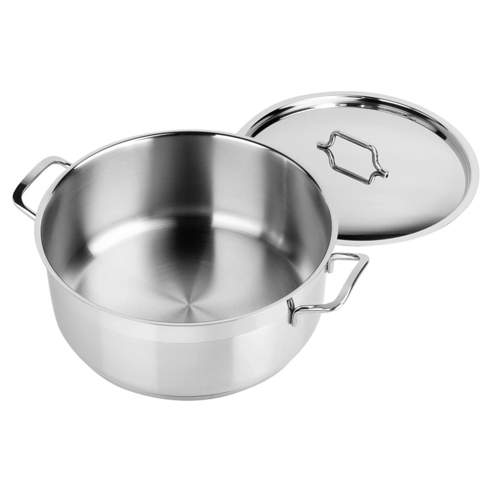 Garnek stalowy z pokrywką ANETT 28 cm, 7 l