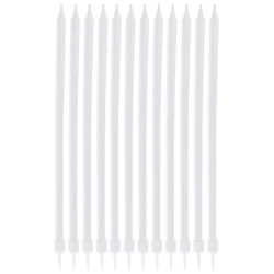 Świeczki do tortu białe długie 14,5 cm 12 szt.