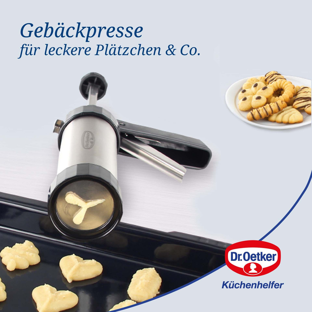 Praska do ciastek z 12 formami – idealny pomocnik w kuchni  Dr. Oetker