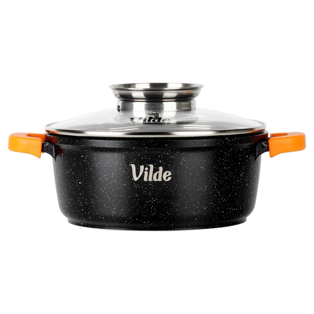 Garnek granitowy ze szklaną pokrywką TERRUNA AROMA 20 cm, 2,1 l