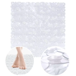 Mata antypoślizgowa pod prysznic przezroczysta 51x51 cm