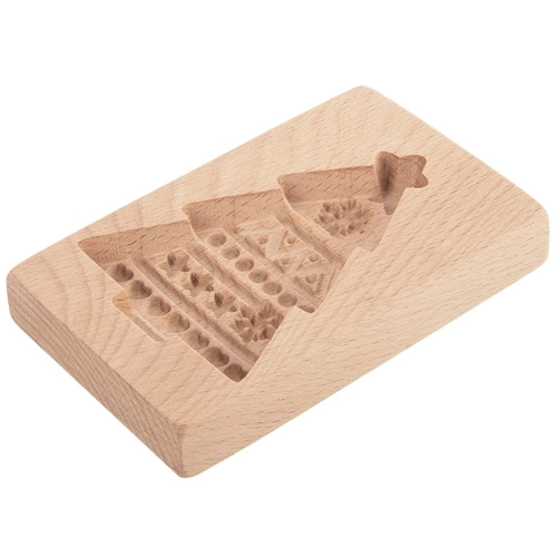 Foremka do ciastek drewniana choinka 13x8 cm
