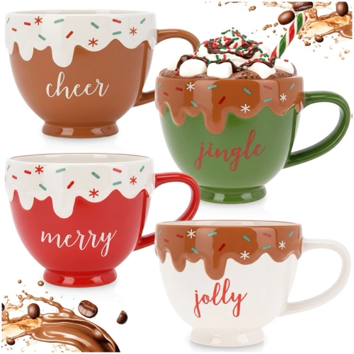 Kubki ceramiczne 420 ml 4 szt.