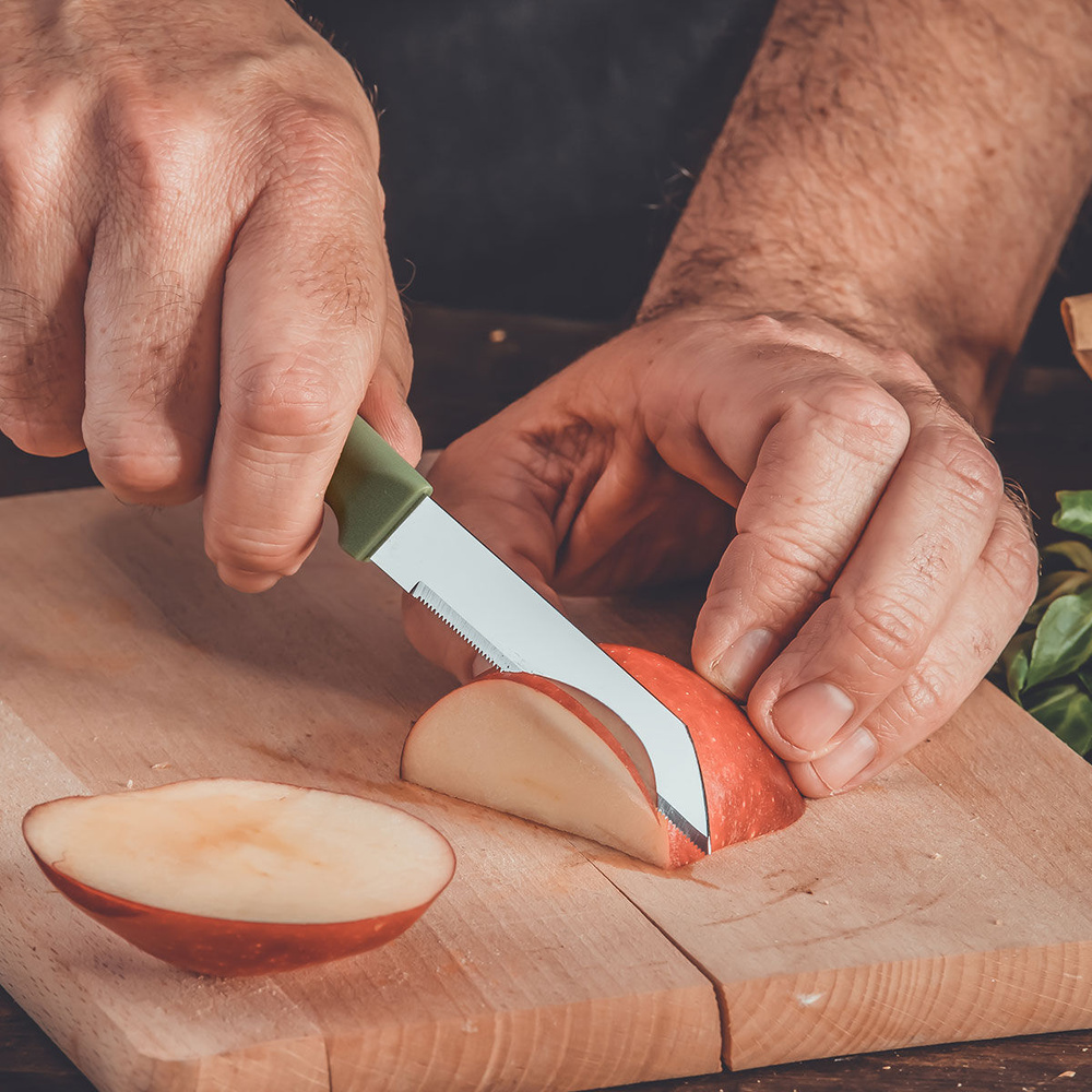 Nóż kuchenny Elemental, 9 cm, zielony Nirosta