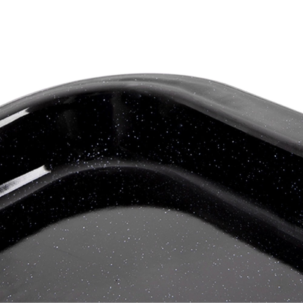 Blacha do pieczenia emaliowana prostokątna głęboka 41x32x6 cm