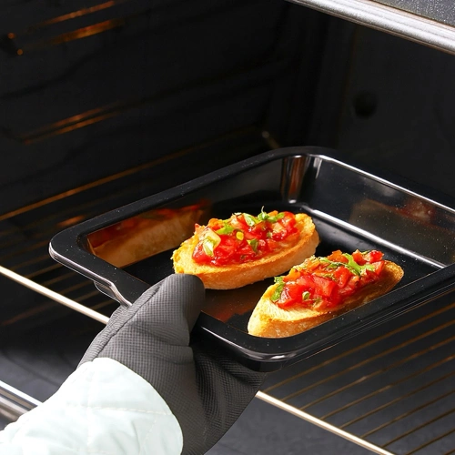 Blacha do pieczenia emaliowana prostokątna głęboka 36x26x5 cm