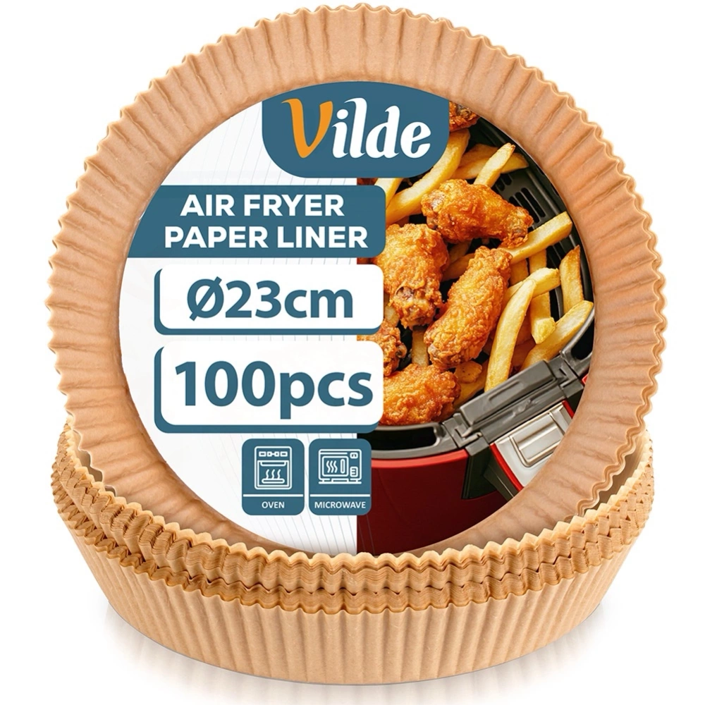 Wkład do frytkownicy beztłuszczowej Air Fryer papierowy 23 cm 100 szt.