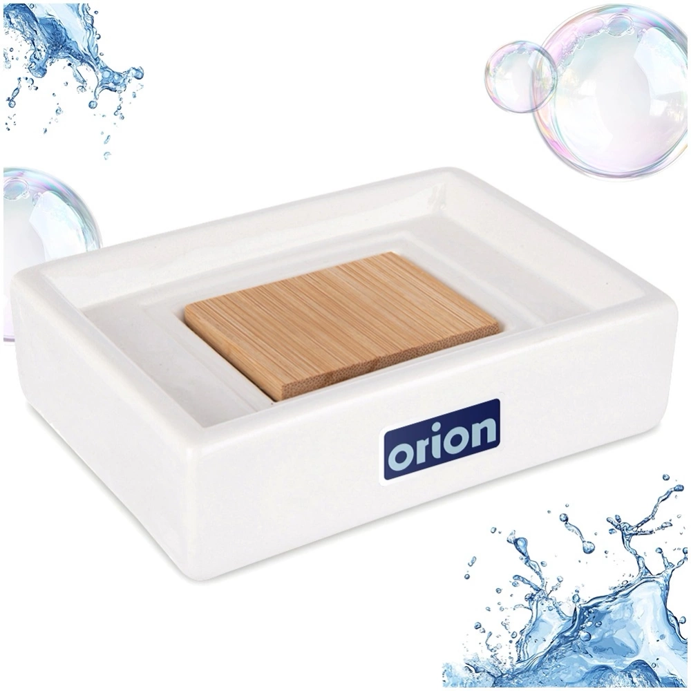 Mydelniczka dolomitowa drewniana biała