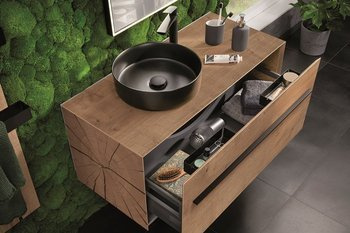 Zestaw Szafkaz umywalką 7949712/7950012 Woodblock Lanzet