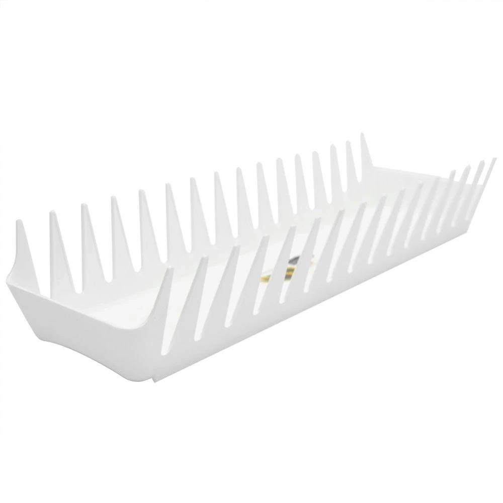 Stojak ociekacz na talerze plastikowy biały 39 cm