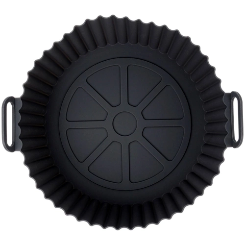 Wkład do frytkownicy Air Fryer beztłuszczowej silikonowy czarny 20,5 cm