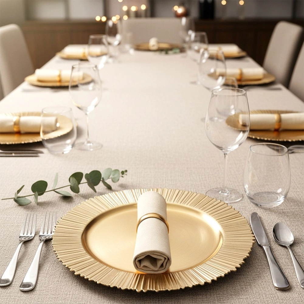 Taca podtalerz złoty 33 cm