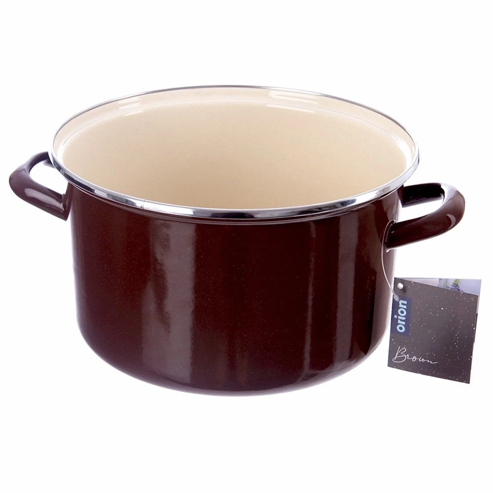 Garnek emaliowany BROWN 26 cm, 6,5 l