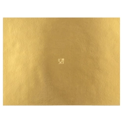 Podkład pod tort, ciasto złoty prostokątny 40x30 cm