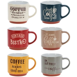 Kubki ceramiczne 230 ml 6 szt.