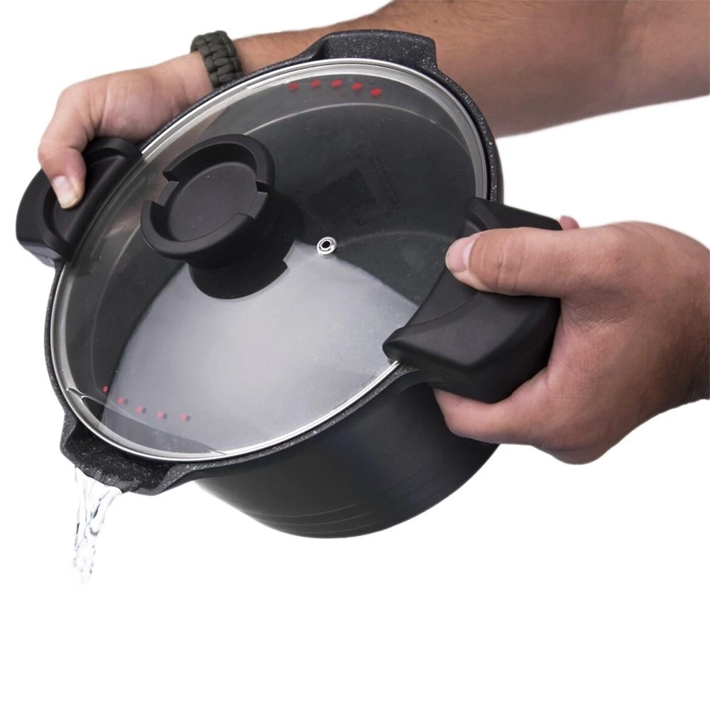 Garnek granitowy z pokrywką do odcedzania GRANDE 24 cm, 5,5 l