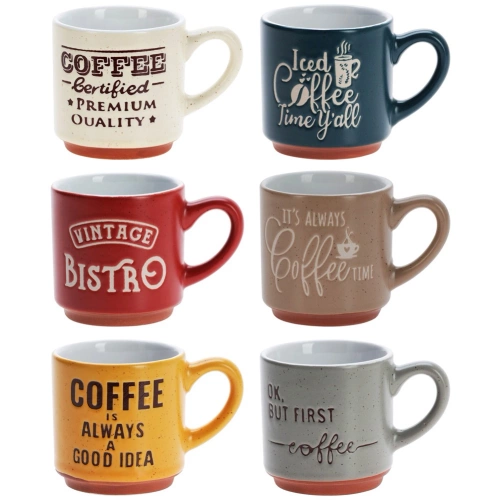 Kubki do espresso ceramiczne 110 ml 6 szt.