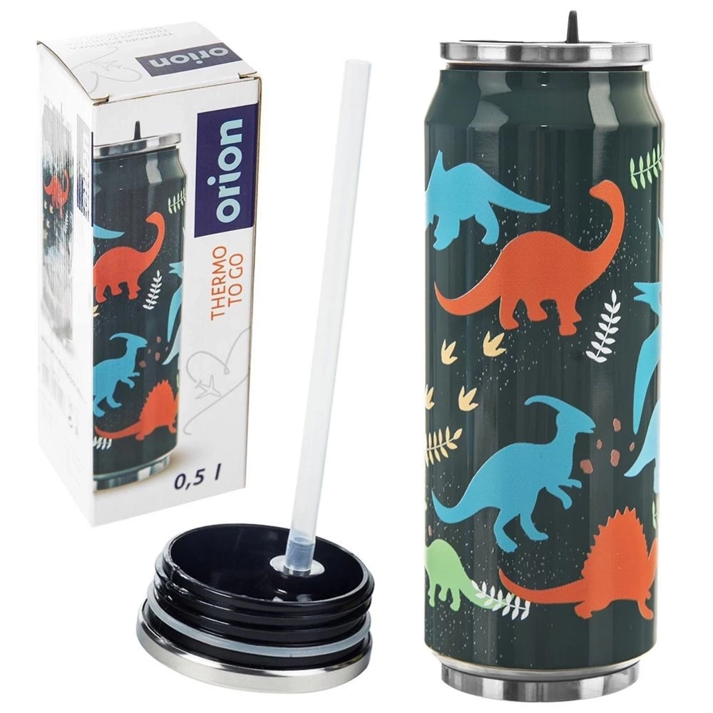 Kubek termiczny puszka dinozaur 500 ml