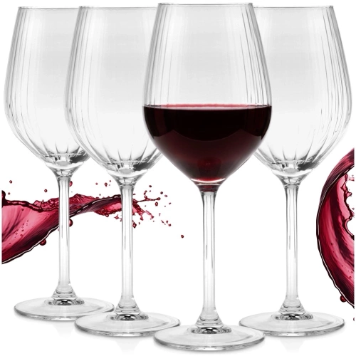 Kieliszki do wina szklane 490 ml 4 szt.