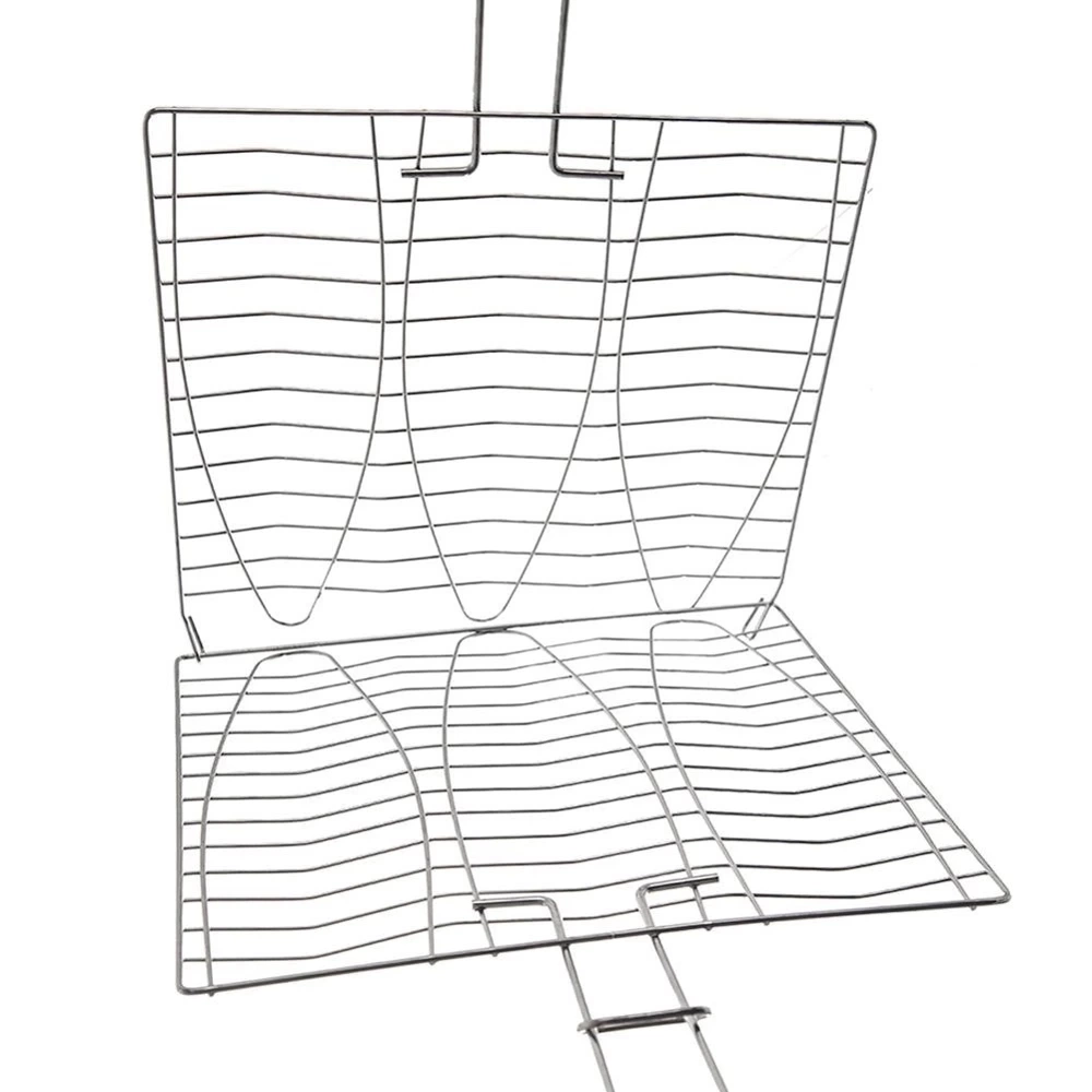 Ruszt do grillowania ryby metalowy 28x55,5 cm
