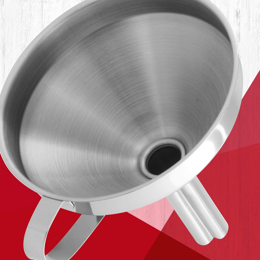 Lejek ze stali nierdzewnej - idealne narzędzie do napełniania płynów  Ø10 cm FACKELMANN