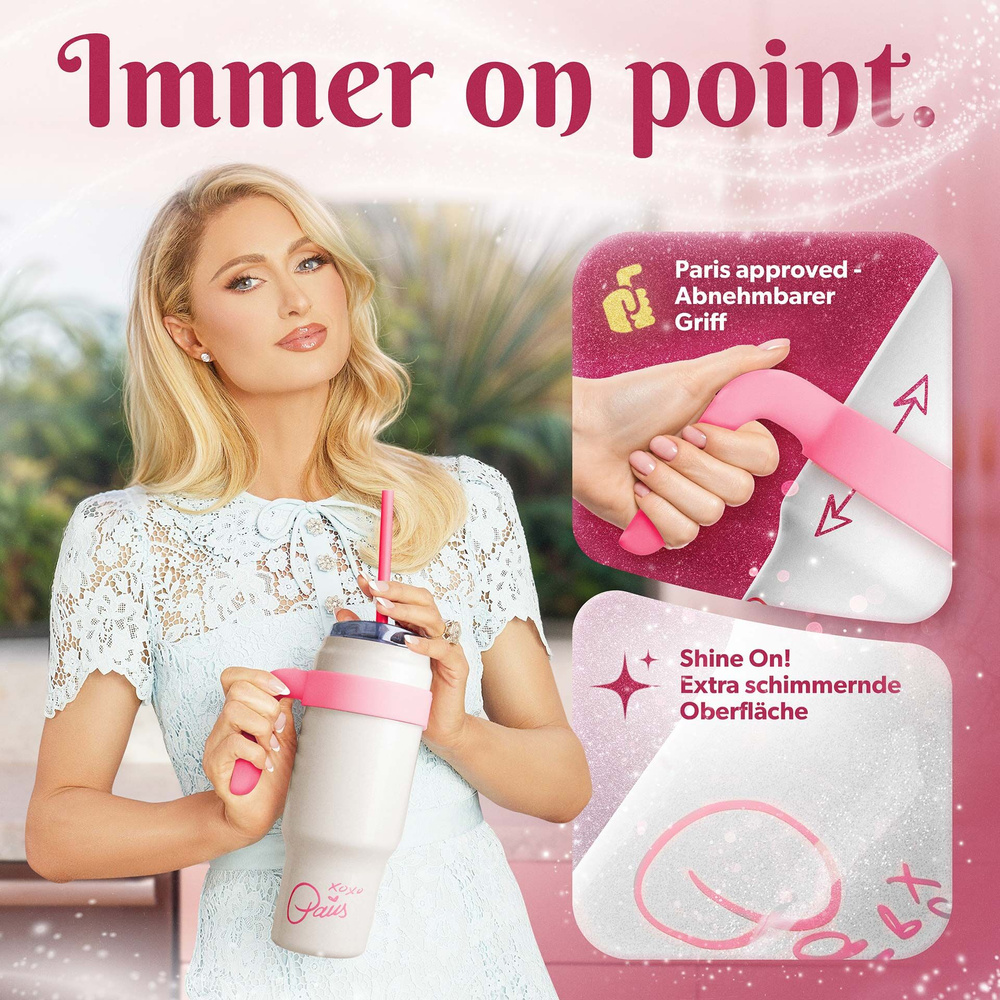 Kubek do napojów 1 L, biały Paris Hilton