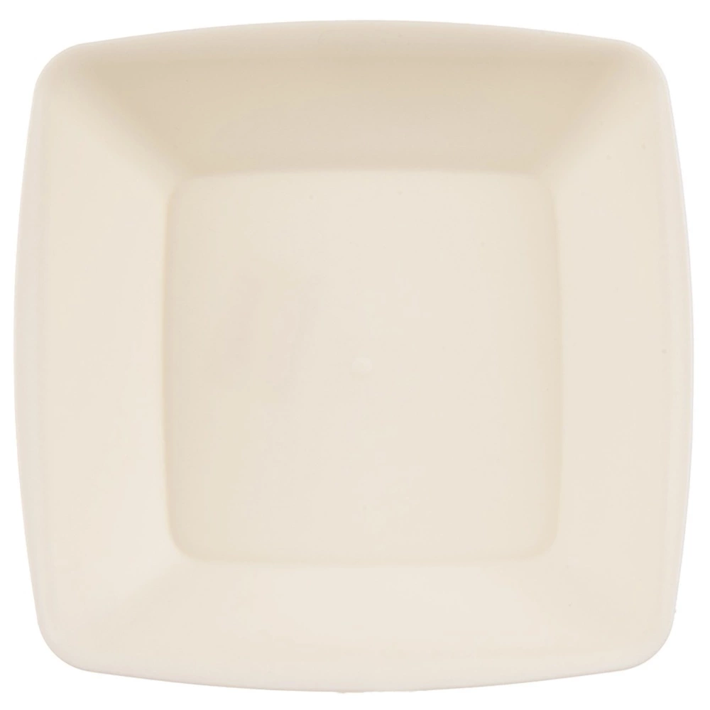 Talerze obiadowe głębokie plastikowe kremowe SANDY 17,5 cm, 500 ml 6 szt.