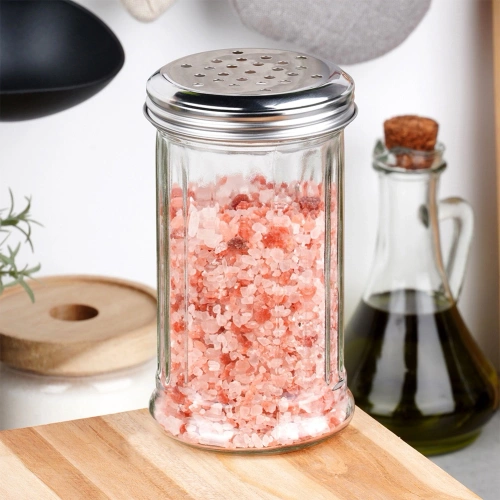 Pojemnik na przyprawy z sitkiem szklany 350 ml
