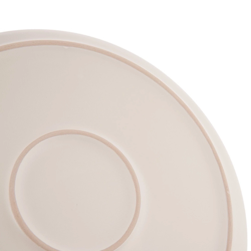 Talerz obiadowy płytki ceramiczny kremowy SKANDI 26,5 cm